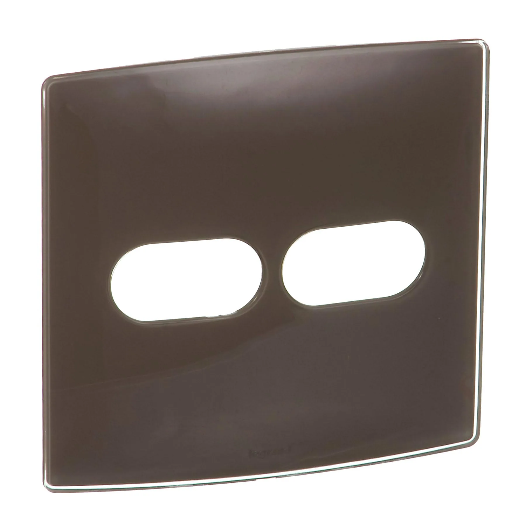 Placa sem Suporte 4x4 2Módulos Marrom Nereya Pial Legrand