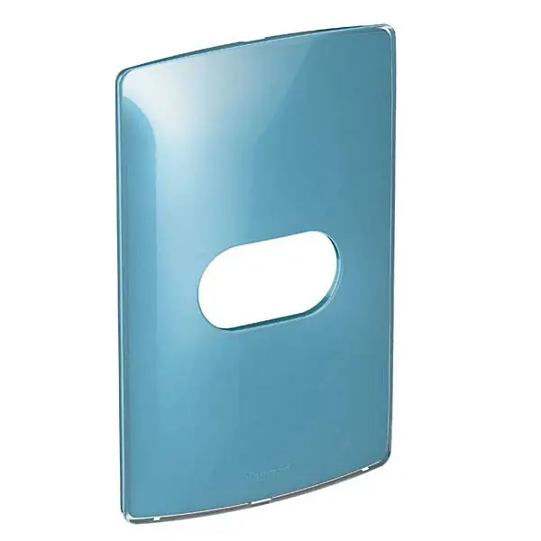 Placa sem Suporte 4x2 1Módulo Azul Nereya Pial Legrand