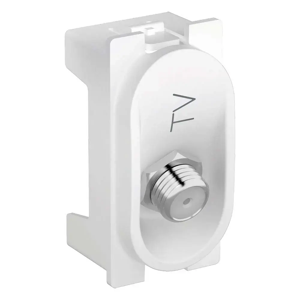 Módulo Tomada para Antena de Tv Nereya Branco