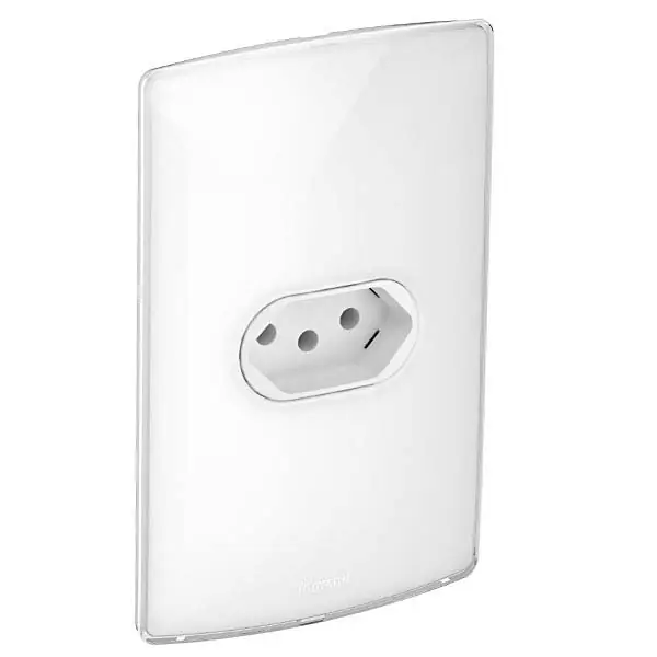 Conjunto de Tomada Energia 10A Branco Nereya Pial Legrand