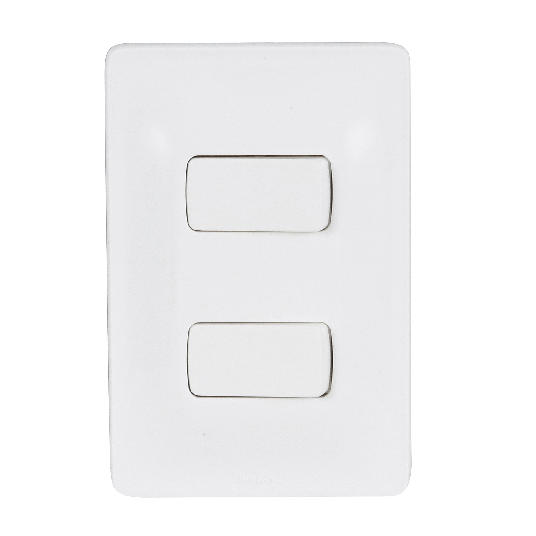 Conjunto 2 Interruptores Simples 10A 4x2 250V Branco Zeffia Legrand