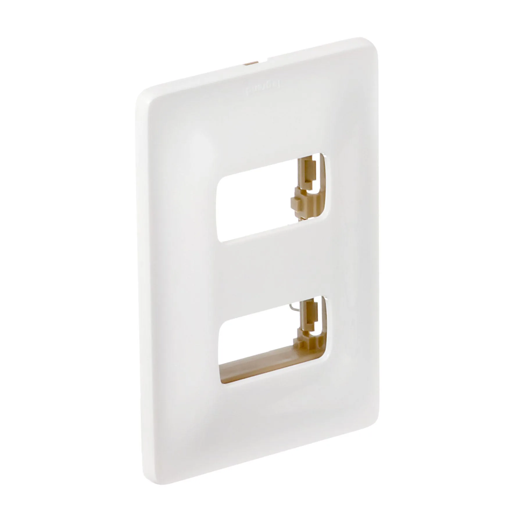 Placa para 2 Postos Separados Zeffia 4x2 Branca