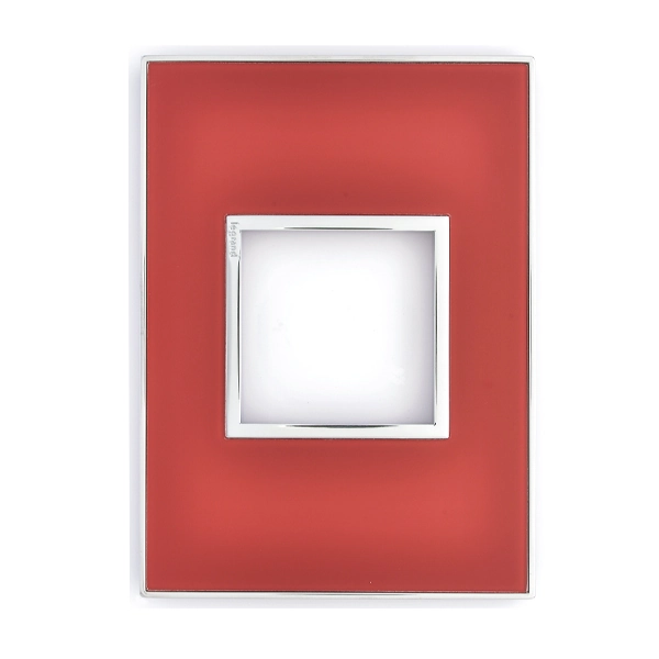 Placa sem Suporte 4x2 2Módulos Vermelho Arteor Pial Legrand