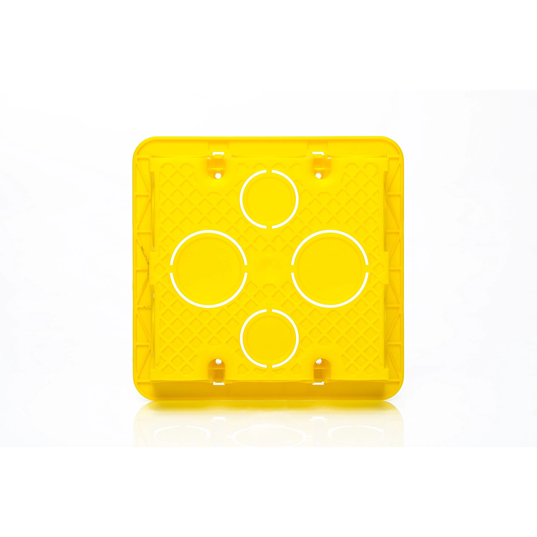 Caixa para Alvenaria de Embutir 4x4 Quadrado Amarela Legrand