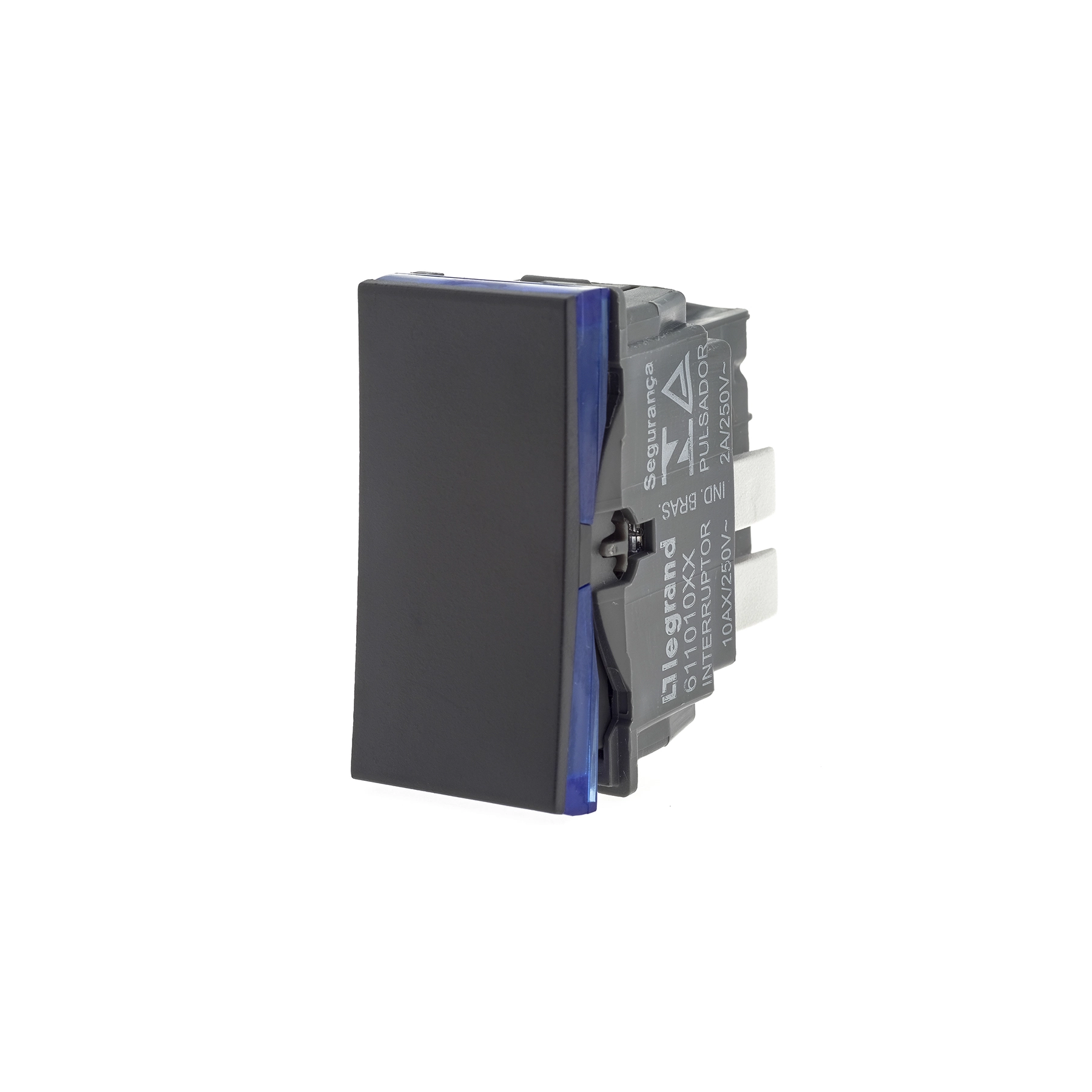 Módulo Interruptor Simples 250V Preto Pial Plus+