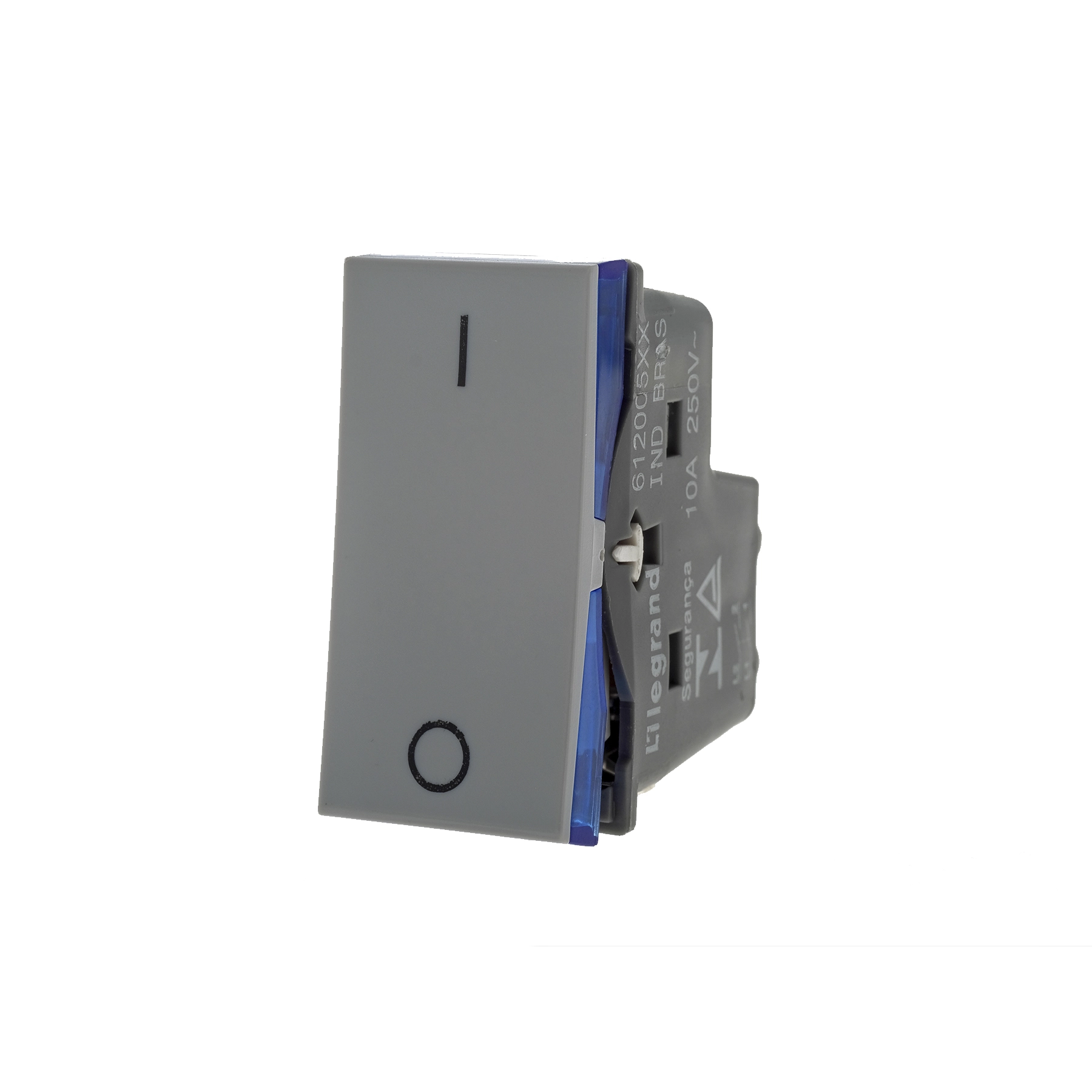 Módulo Interruptor Bipolar Simples 10A 220V Cinza Pial Plus+