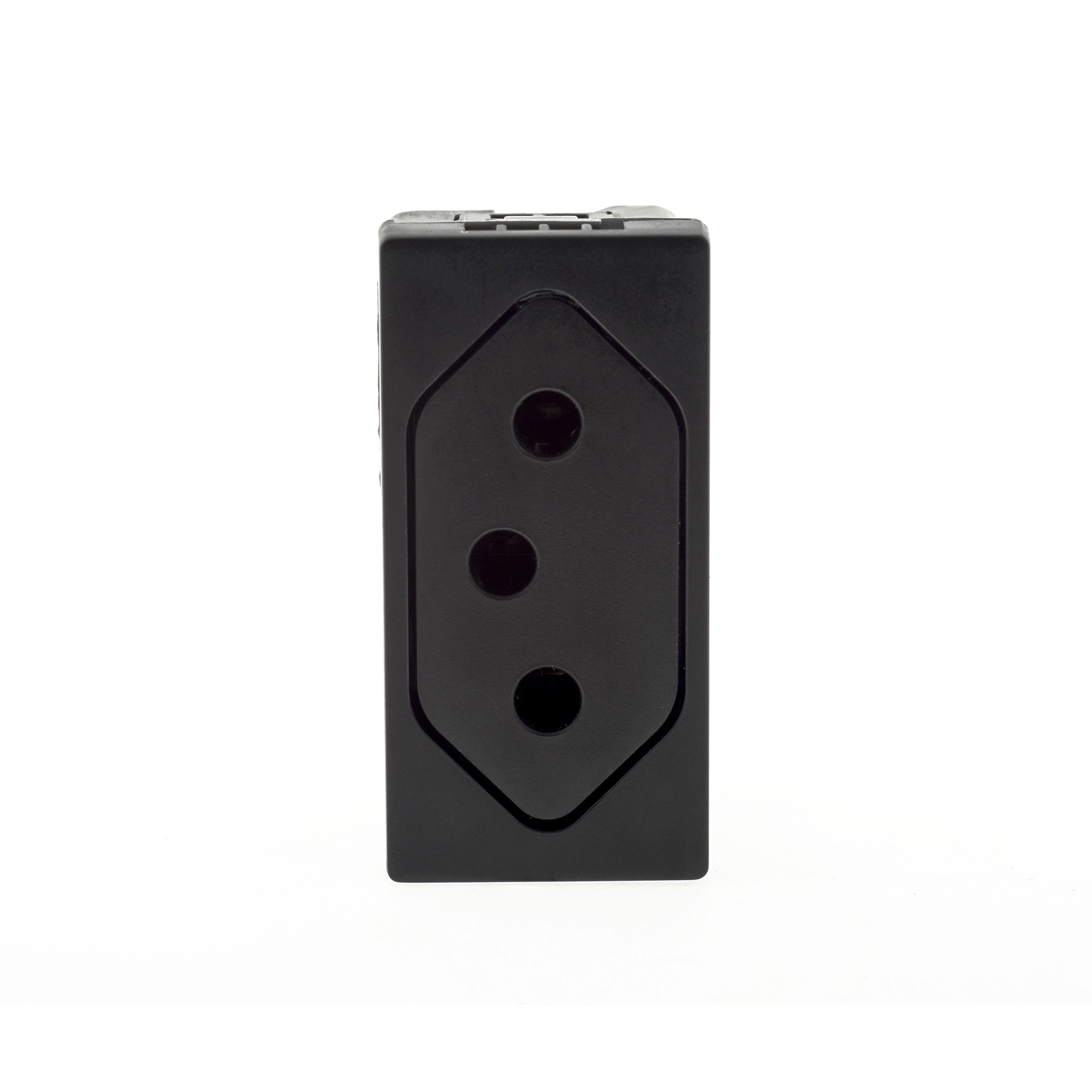 Módulo Tomada 10A Movel 220V Preto Pial Plus