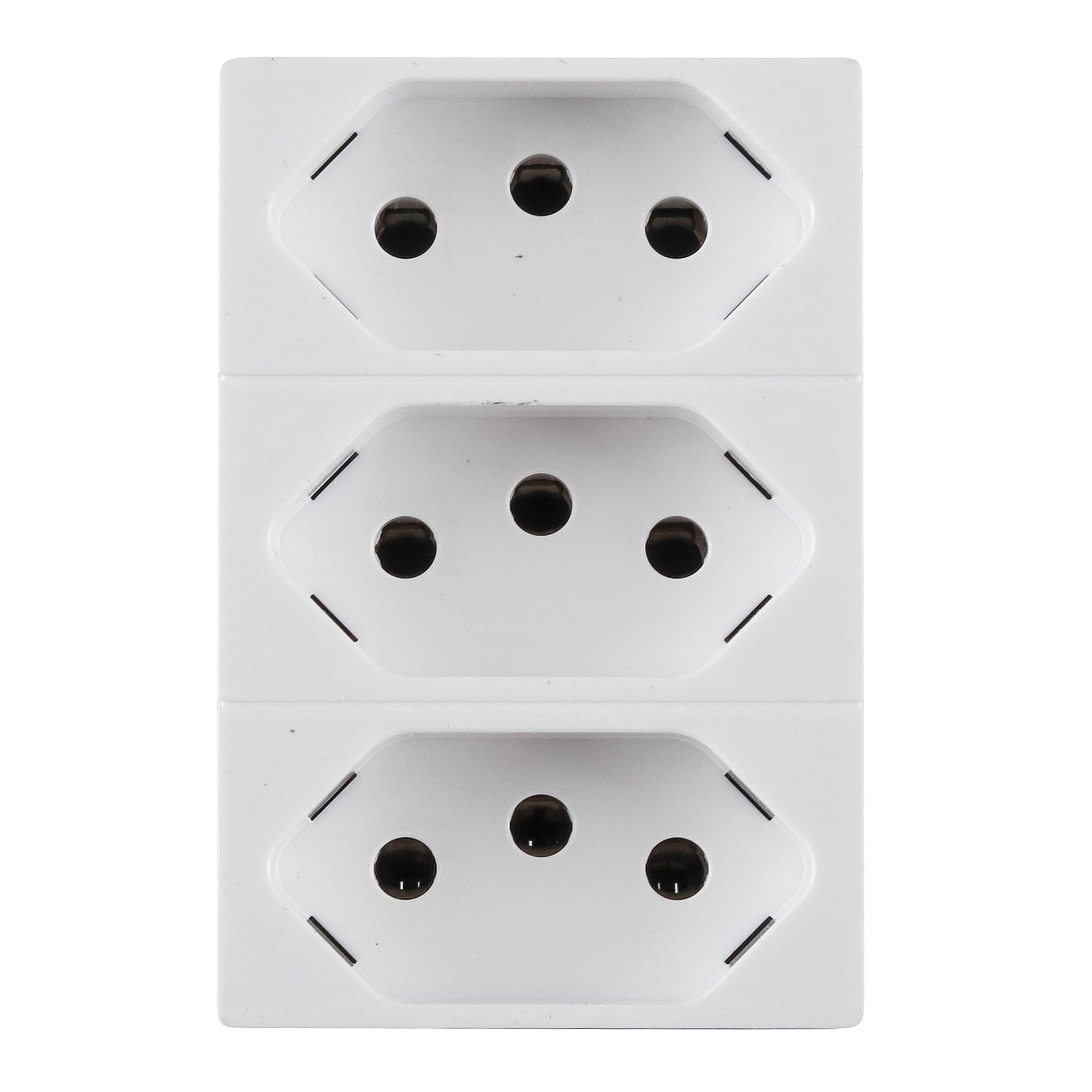 Módulo Tomada Triplex 10A Branco Pial Plus