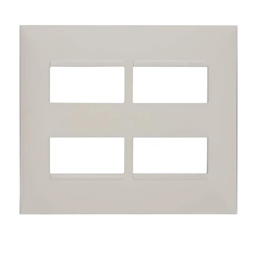 Placa 2+2 Postos Separados 4x4 Branca - Pial Plus+