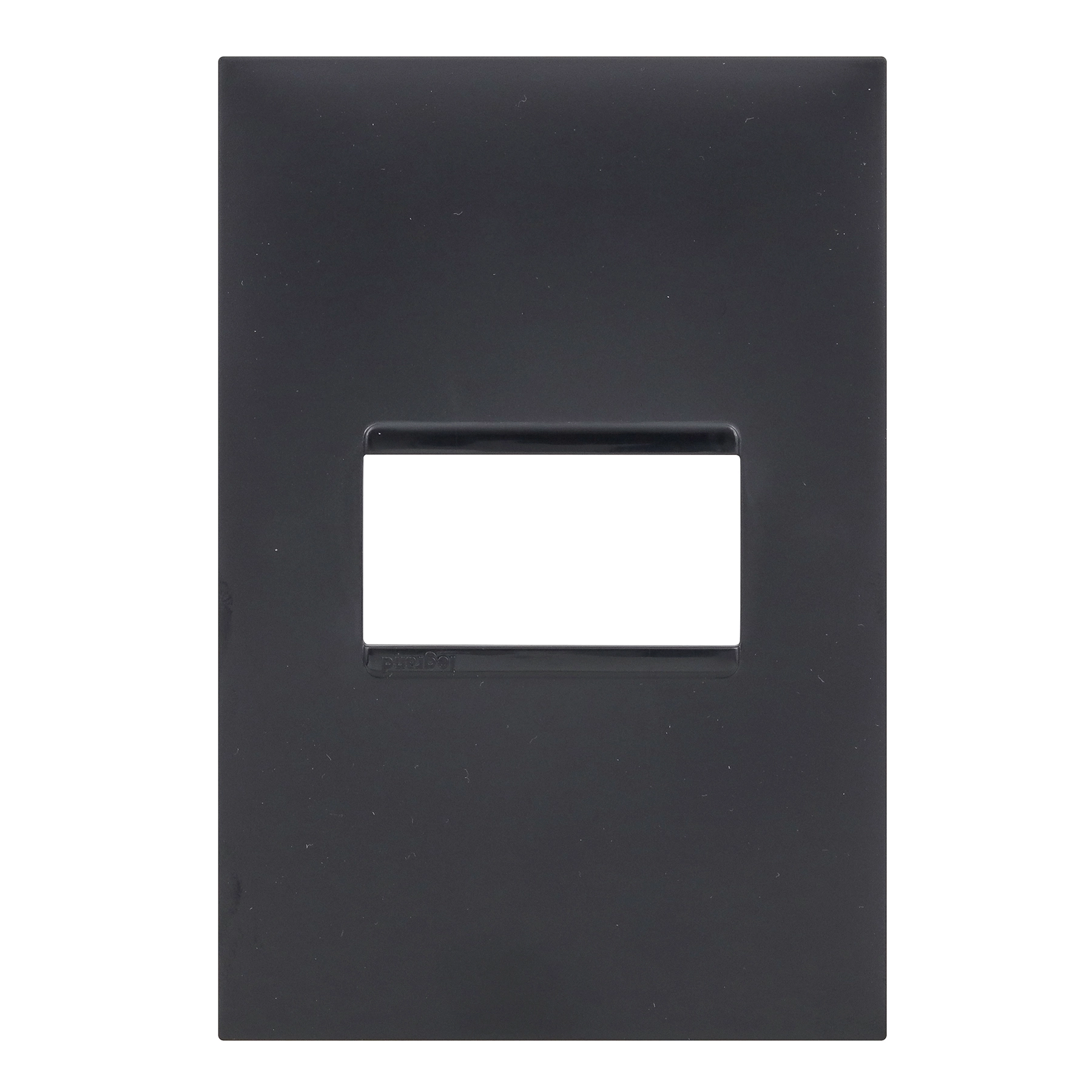 Placa 1 POSTO 4X2 Preto Pial Plus+