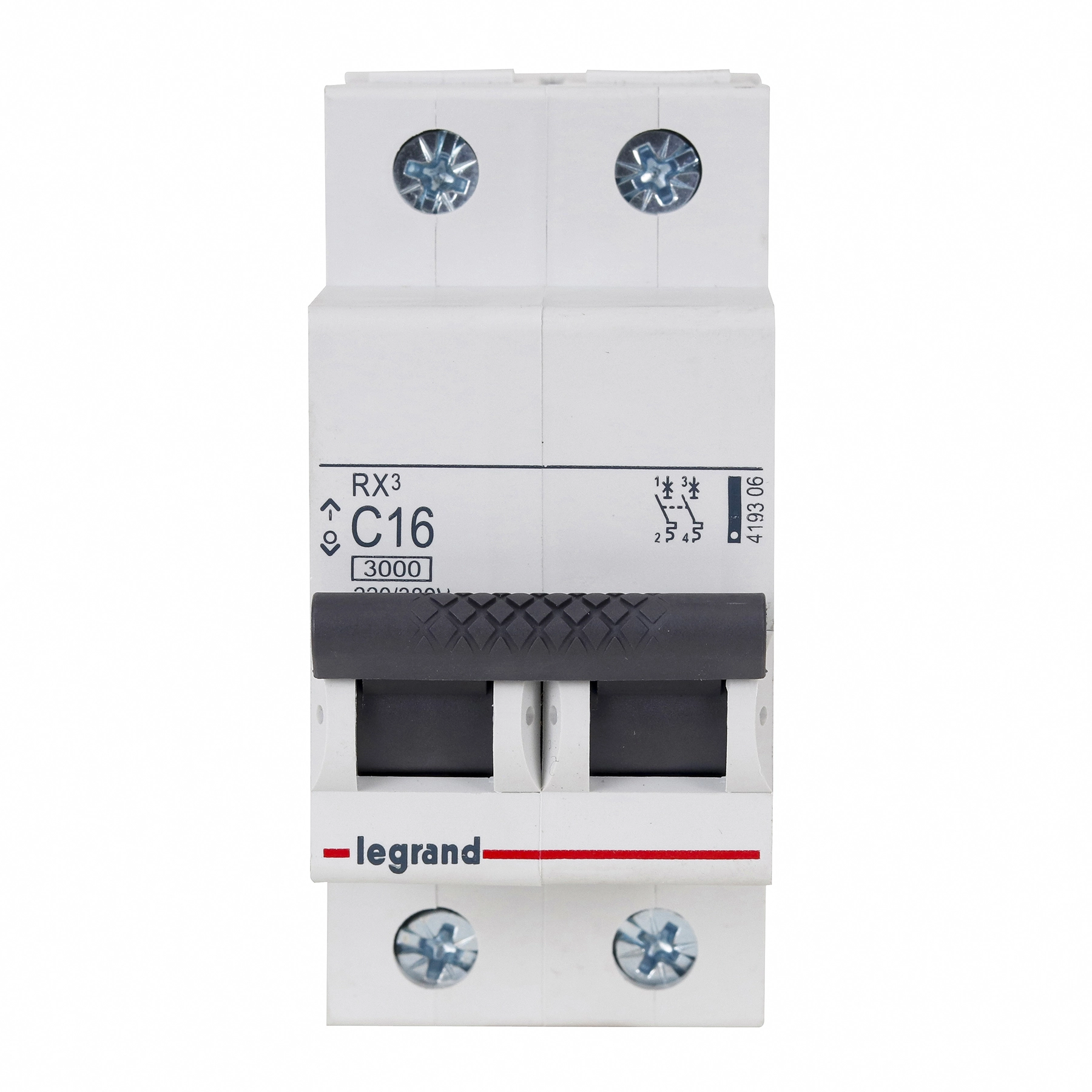 Disjuntor Din Bipolar Curva C 16A Rx3 Legrand