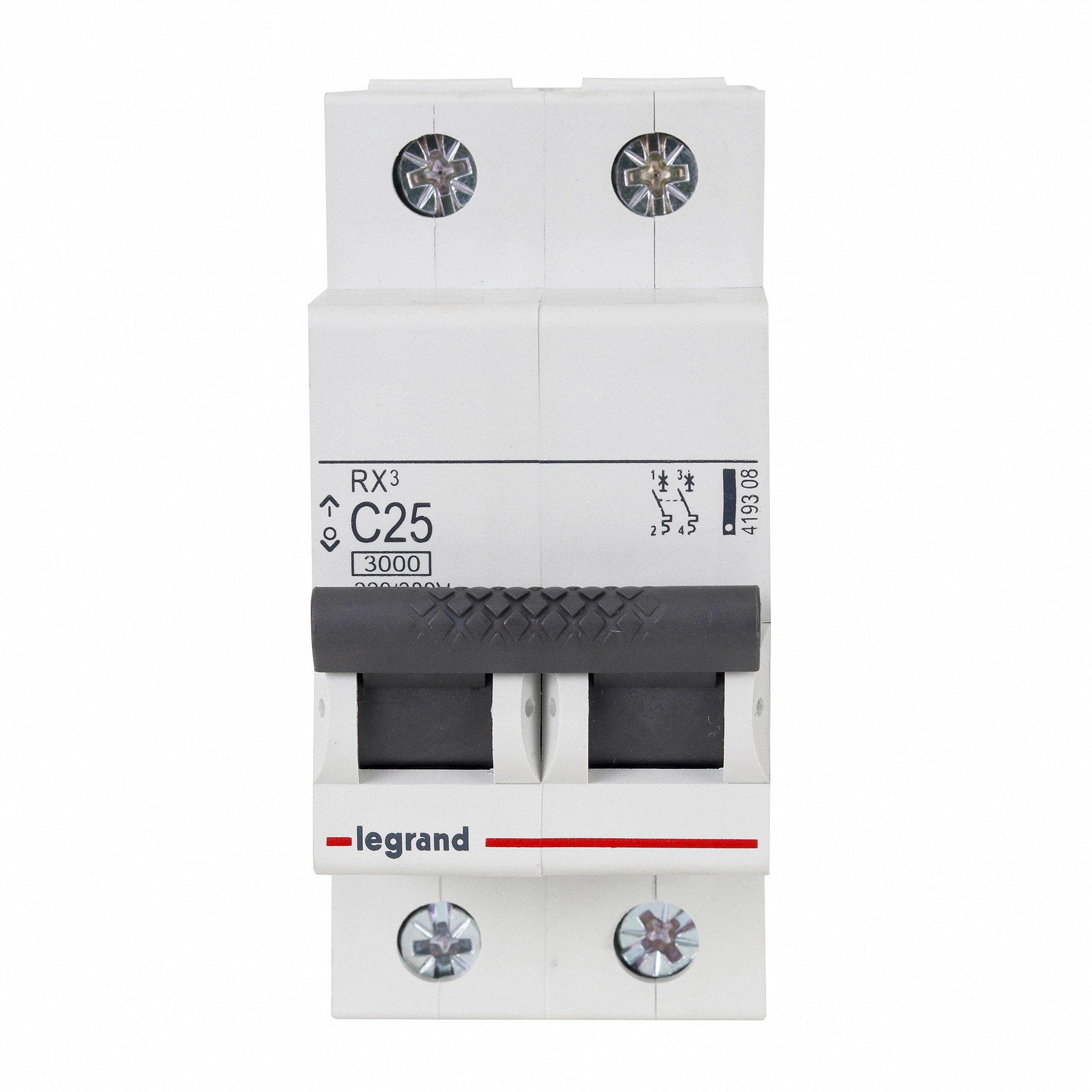 Disjuntor Din Bipolar Curva C 25A Rx3 Legrand