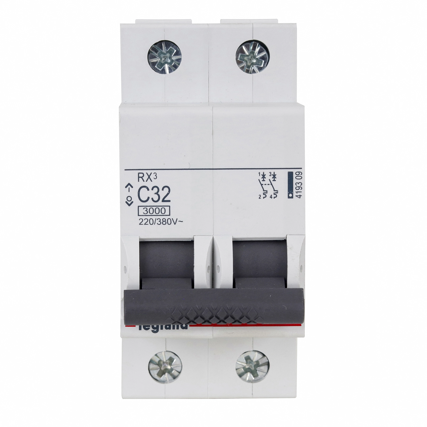 Disjuntor Din Bipolar Curva C 32A Rx3 Legrand