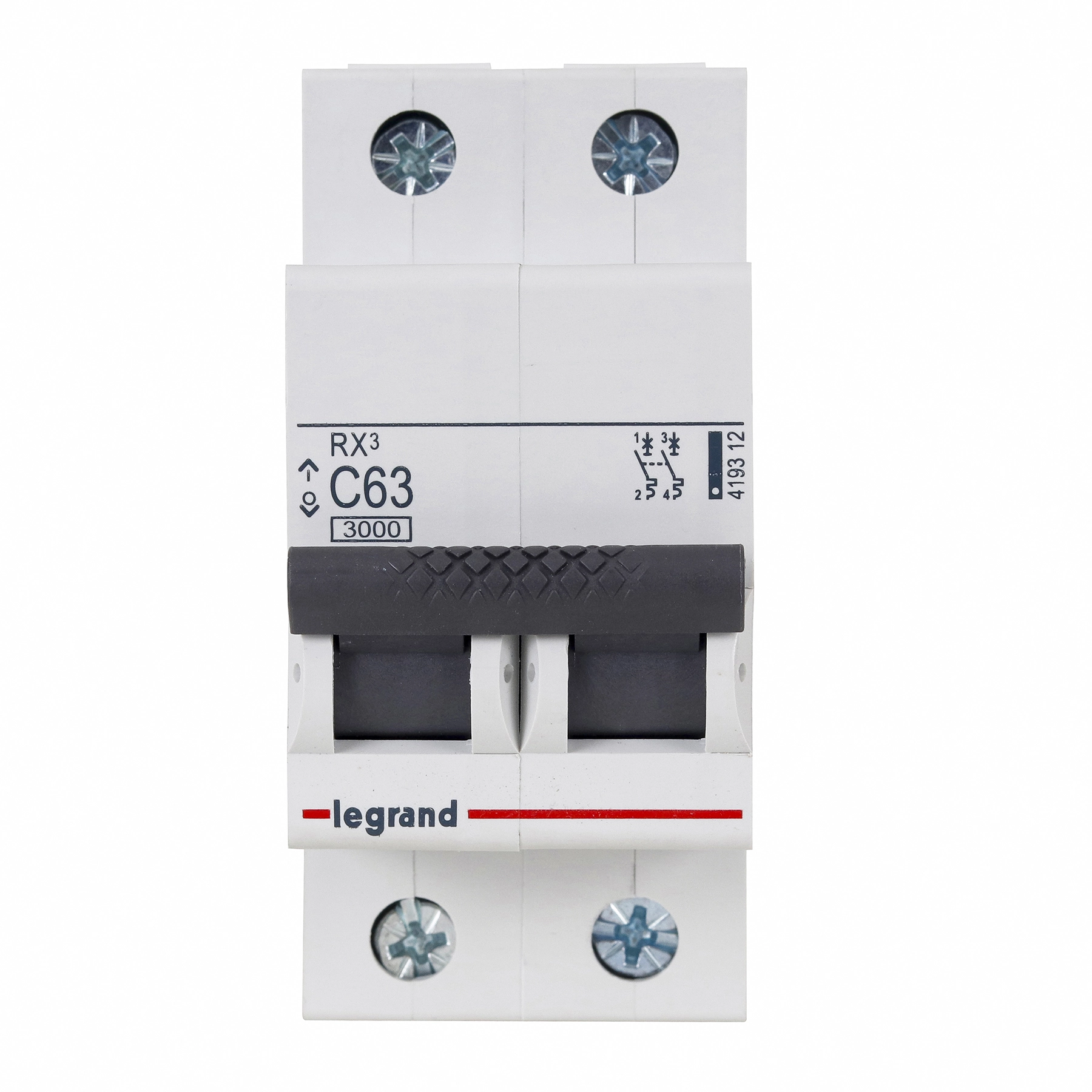 Disjuntor Din Bipolar Curva C 63A Rx3 Legrand