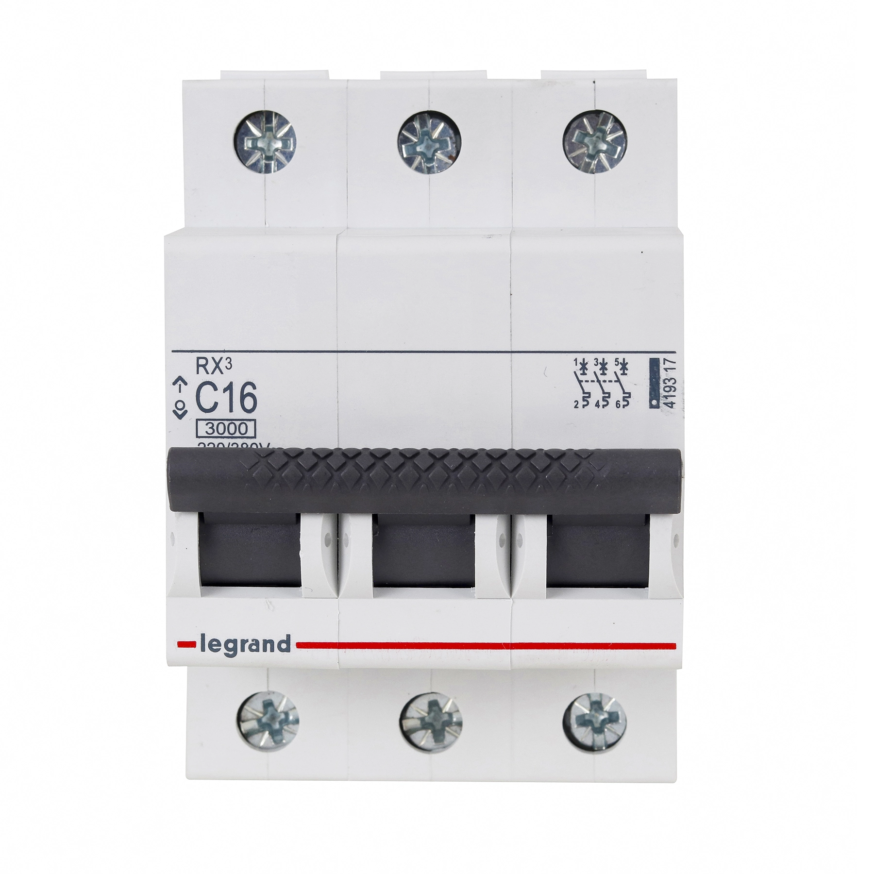 Disjuntor Din Tripolar Curva C 16A Rx3 Legrand
