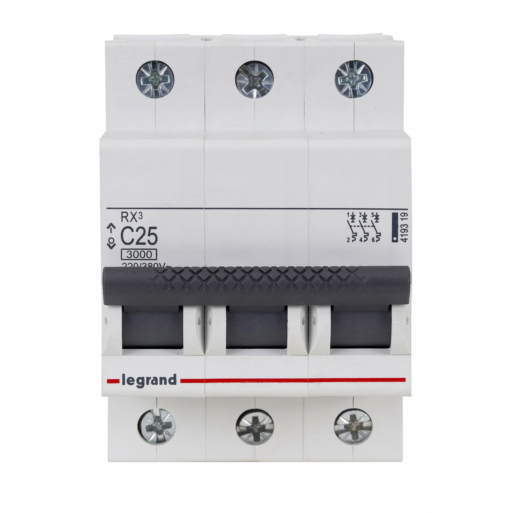 Disjuntor Din Tripolar Curva C 25A Rx3 Legrand
