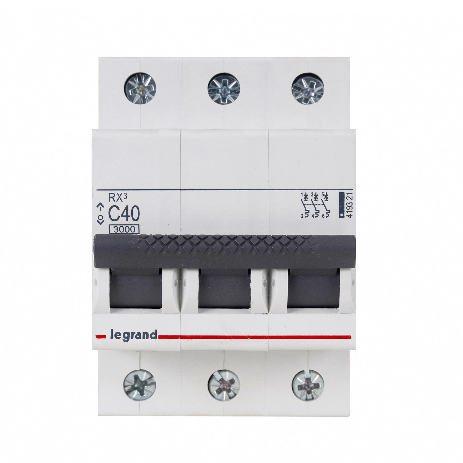 Disjuntor Din Tripolar Curva C 40A Rx3 Legrand