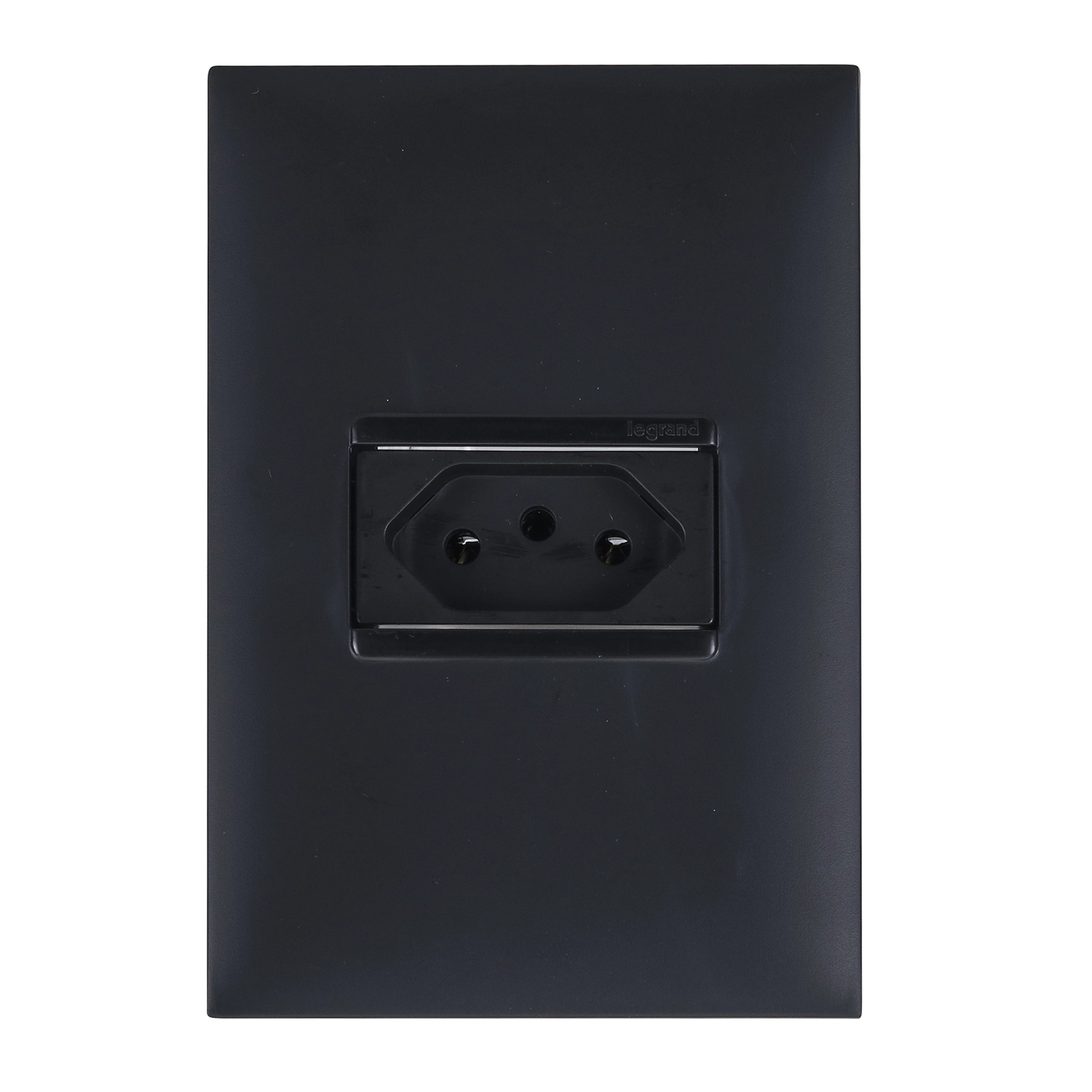 Conjunto 1 Tomada Energia 10A 4x2 Preto Pial Plus+ Legrand