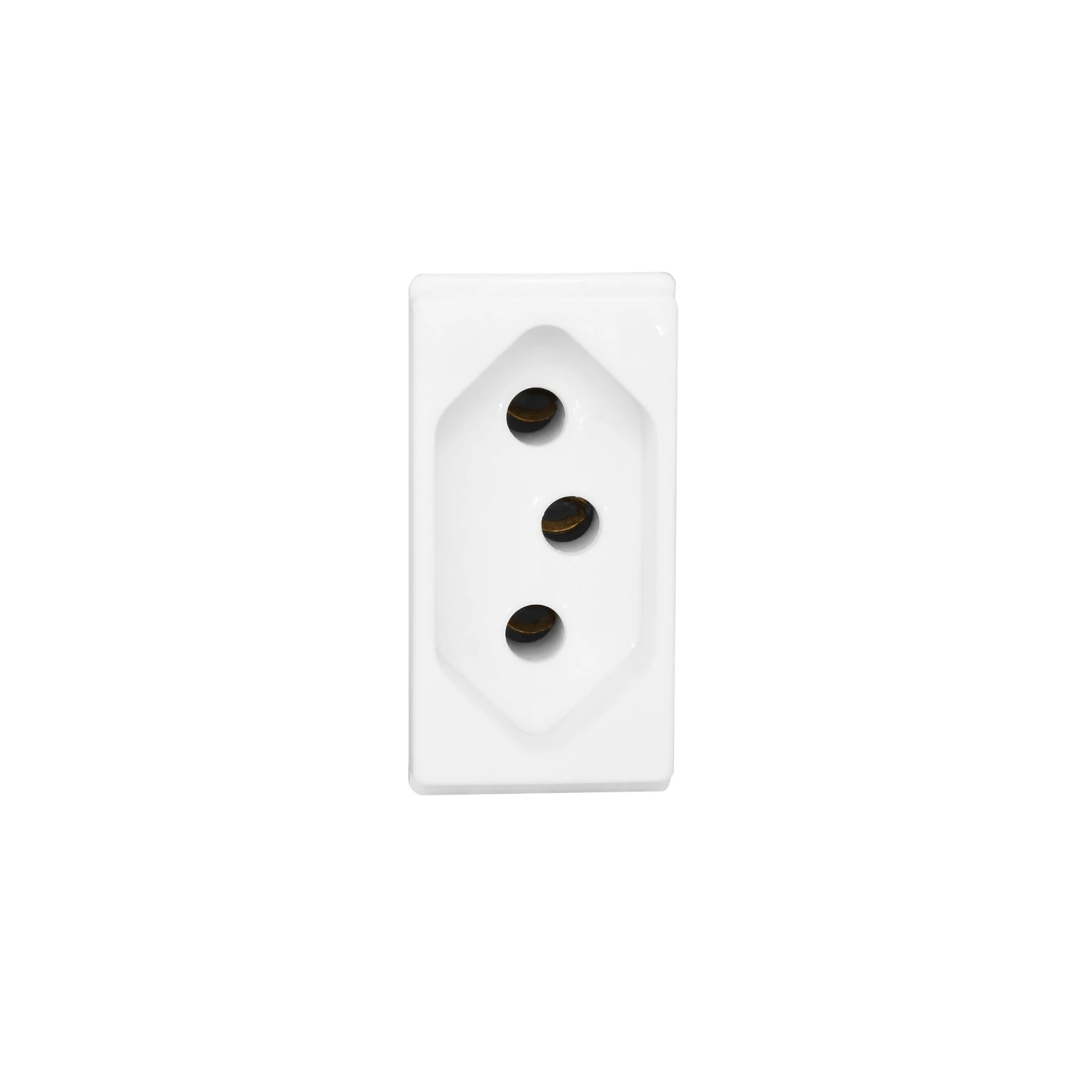 Módulo Tomada de Energia 2 Polos 20A Branco Pial Pop Legrand