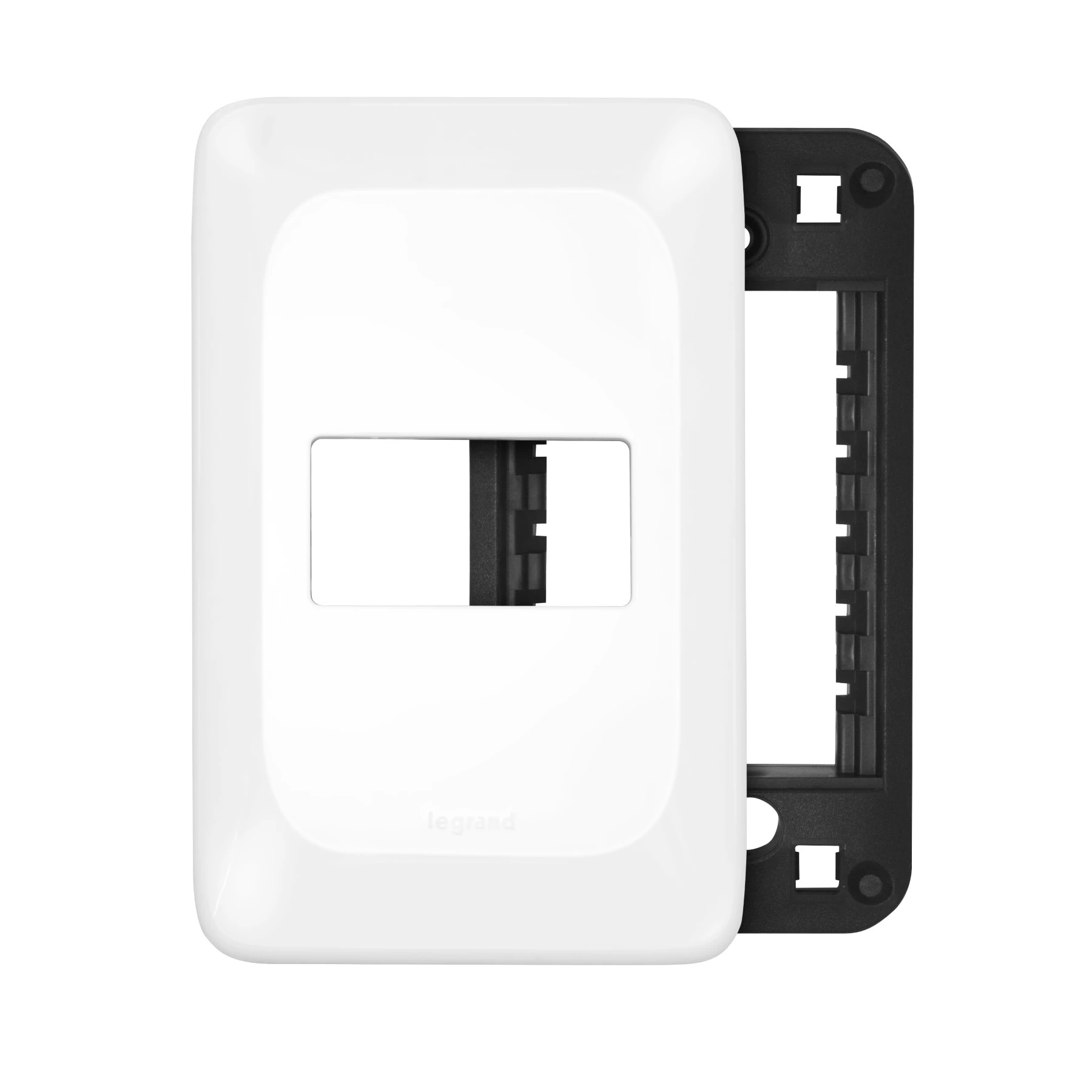 Placa com Suporte 1 Posto 4x2 Branco Pial Pop Legrand