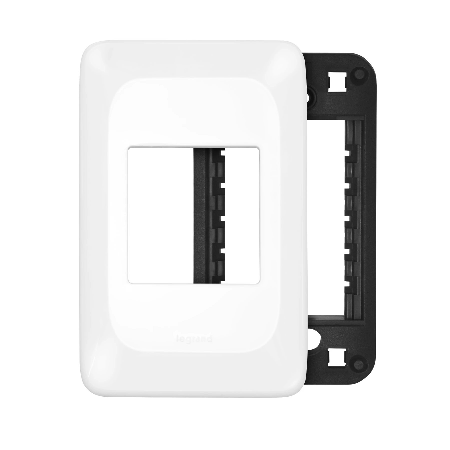 Placa com Suporte 2 posto 4x2 Branco Pial Pop Legrand
