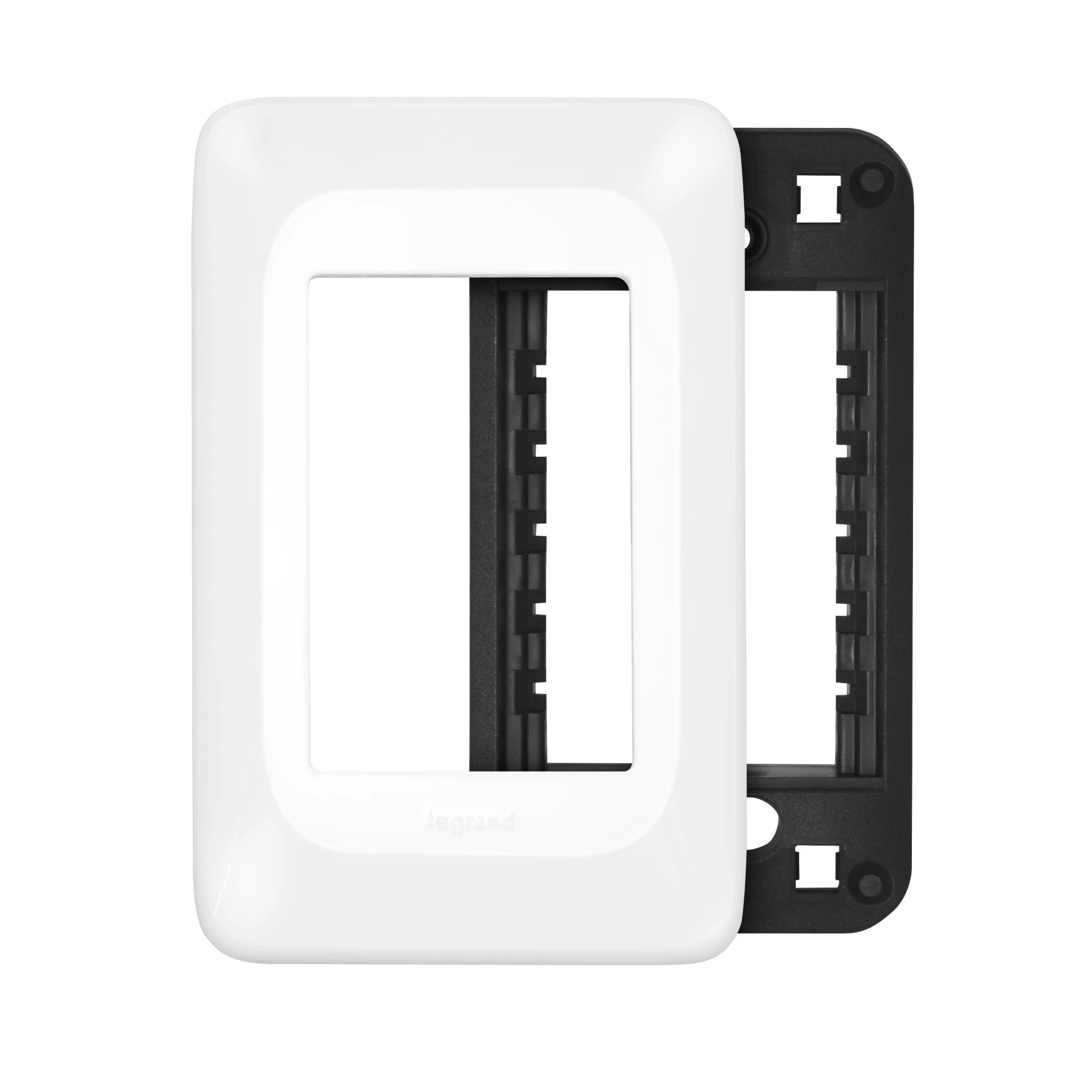 Placa com Suporte 3 Posto 4x2 Branco Pial Pop Legrand