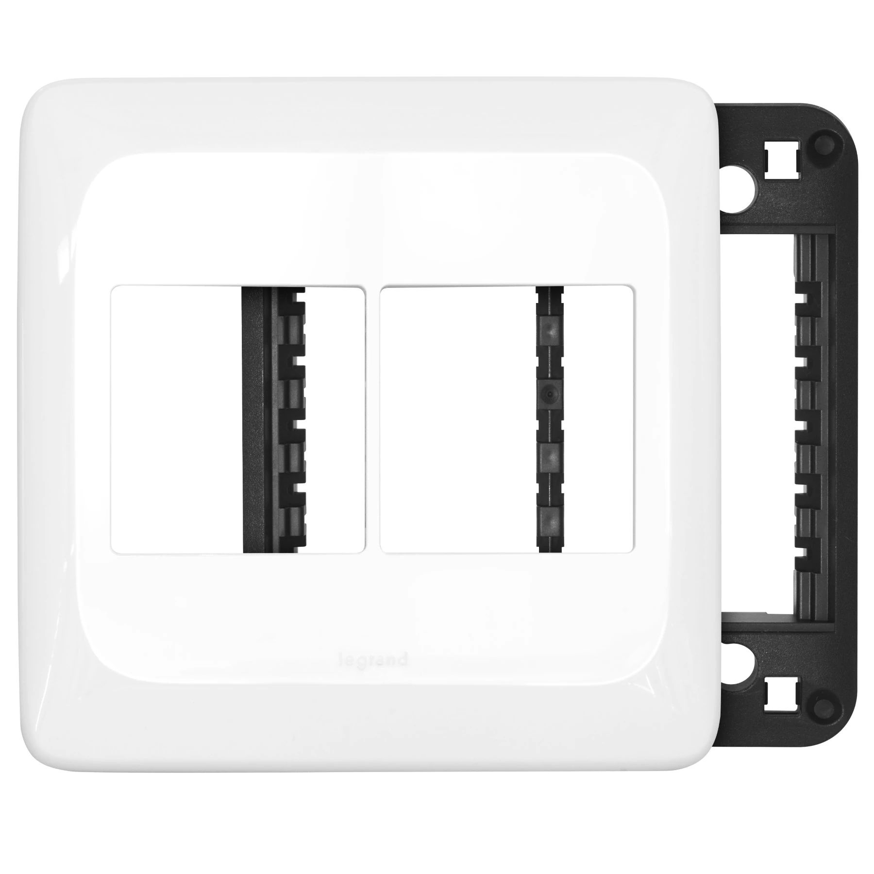 Placa com Suporte 2+2 Posto Juntos 4x4 Branco Pial Pop