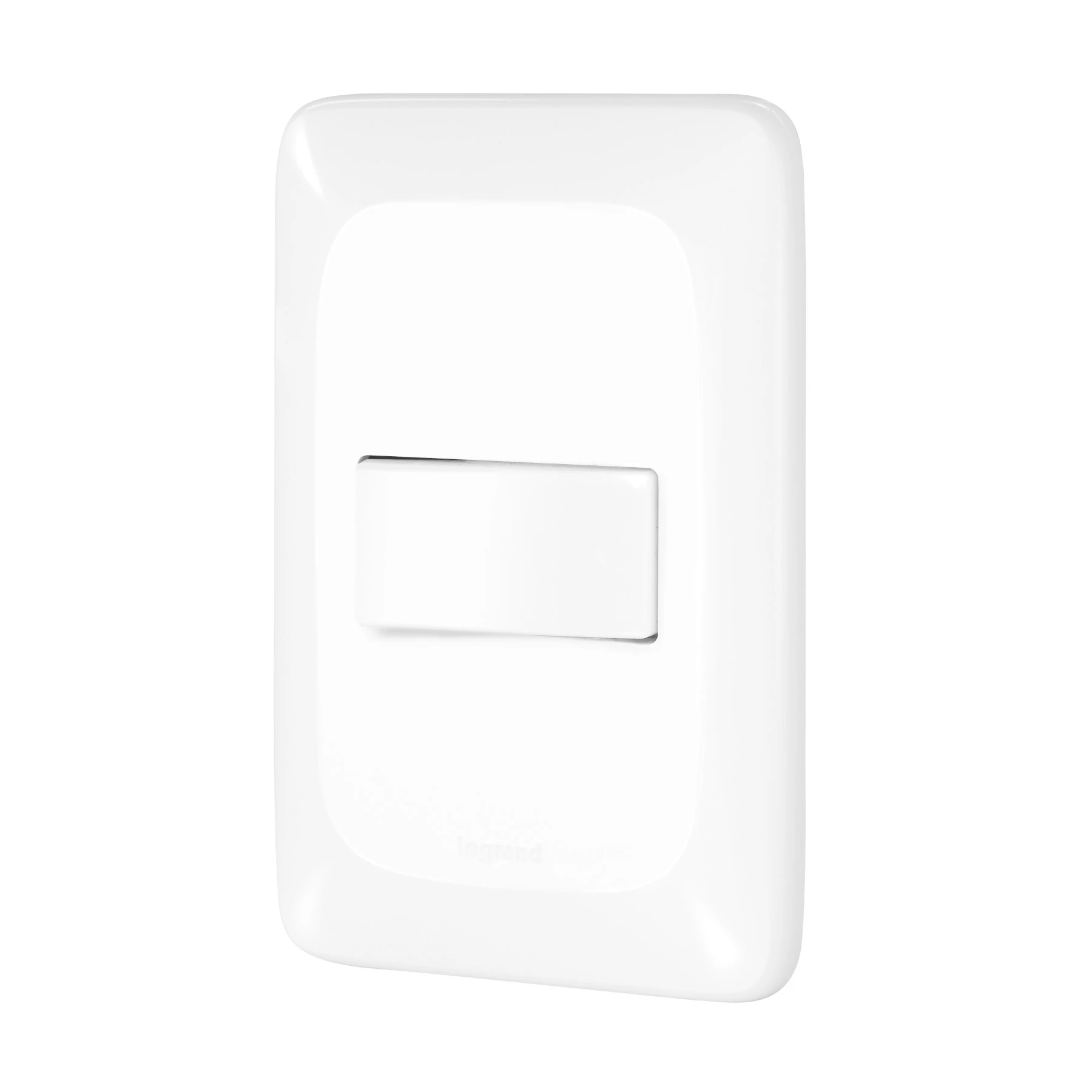 Conjunto Interruptor Simples 10A Branco Pial Pop Legrand