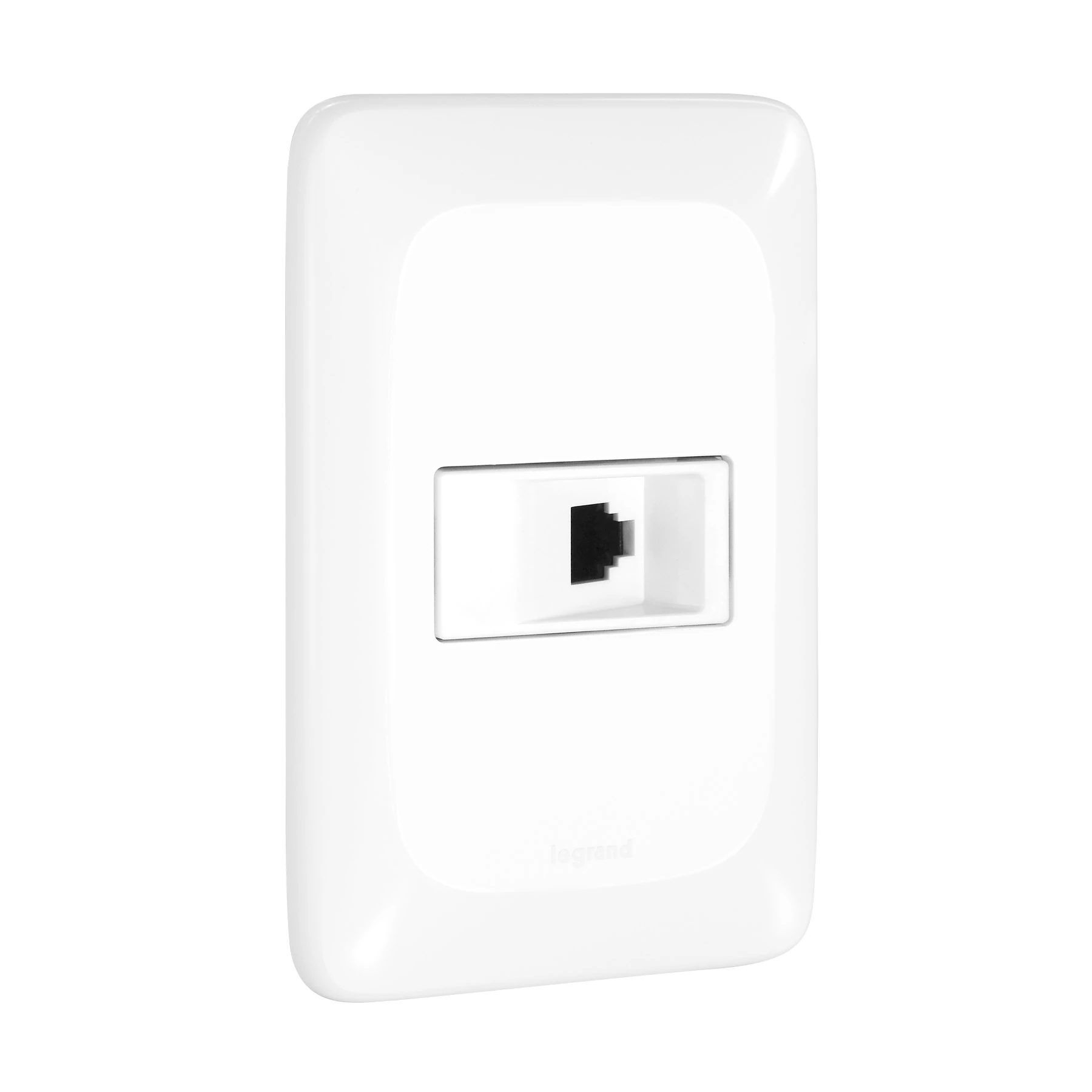Conjunto 1 Tomada Telefonia 4x2 Branco Pial Pop Legrand