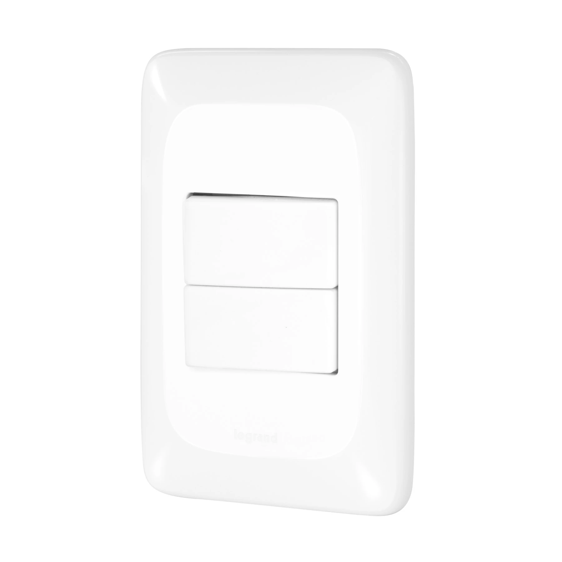 Conjunto 2 Interruptores Simples Branco Pial Pop Legrand