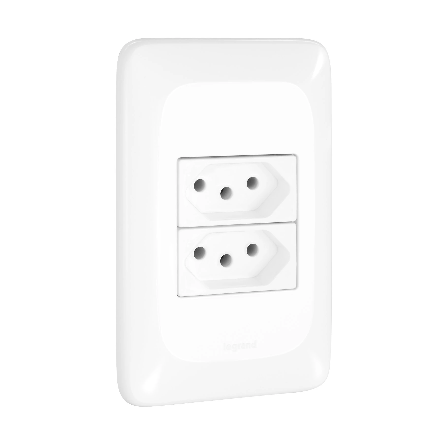 Conjunto 2 tomadas Energia 10A 4x2 Pial Pop Legrand