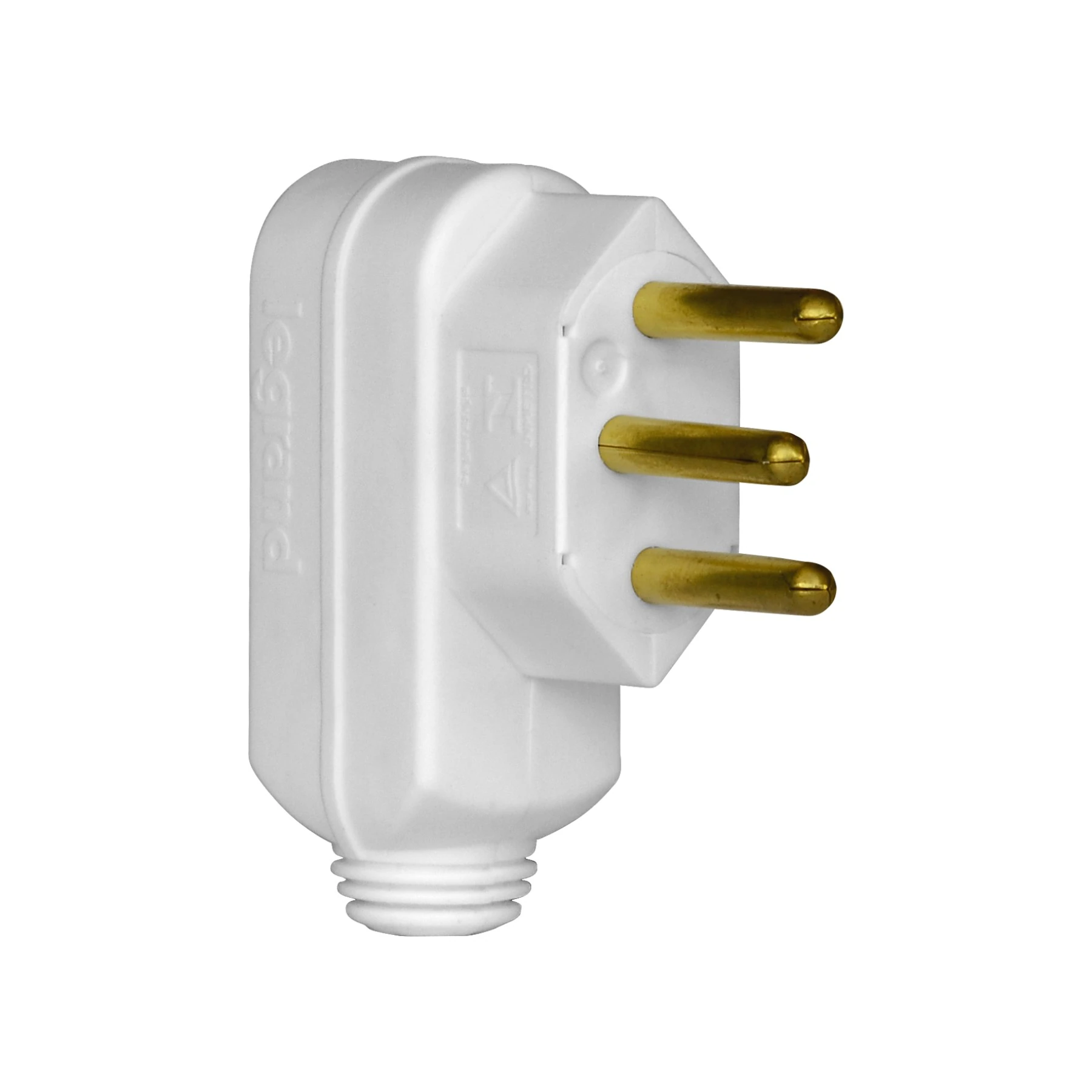 Plugue Macho 2P + Terra 10A Bivolt Branco Pial Legrand