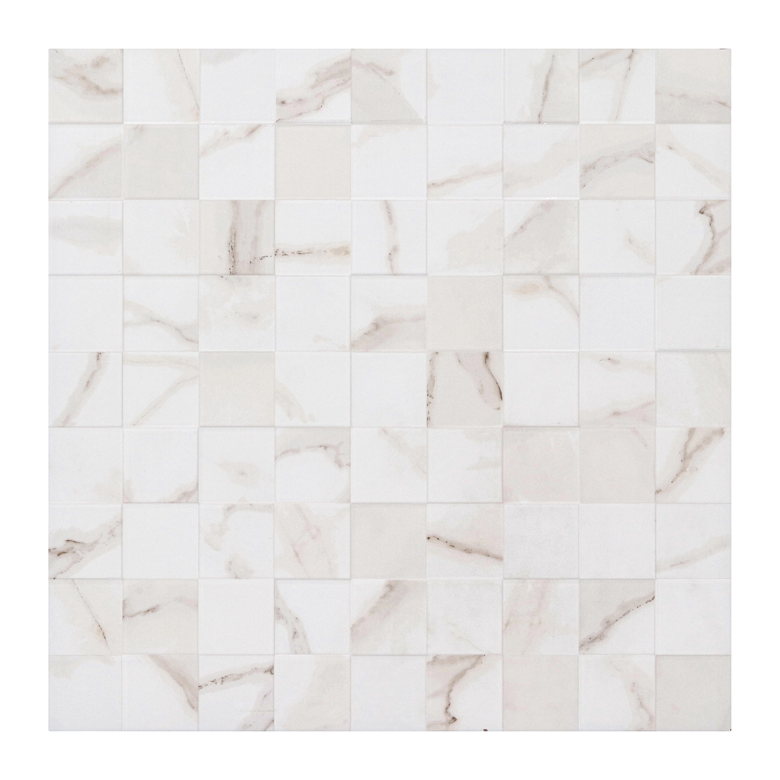 Revestimento de Parede Interno Marmorizado Acetinado 58,4x58,4cm Borda Reta Simetria Marble Portinari
