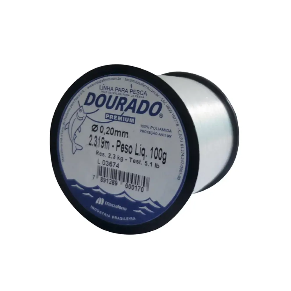 Linha Pesca Dourado Branca 100g 020