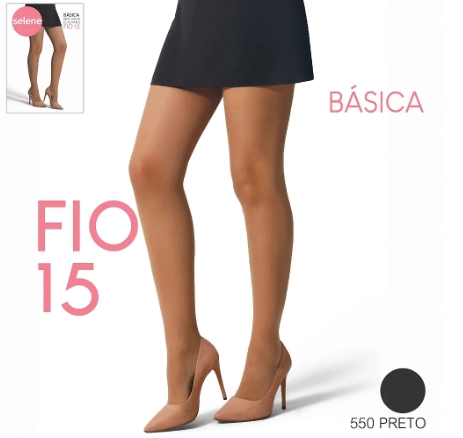 Meia Calca Selene Fem C/elast Pt Un