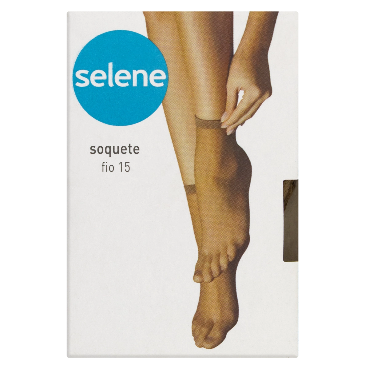 Meia Feminina Soquete Natural Fio 15 Selene Tamanho único