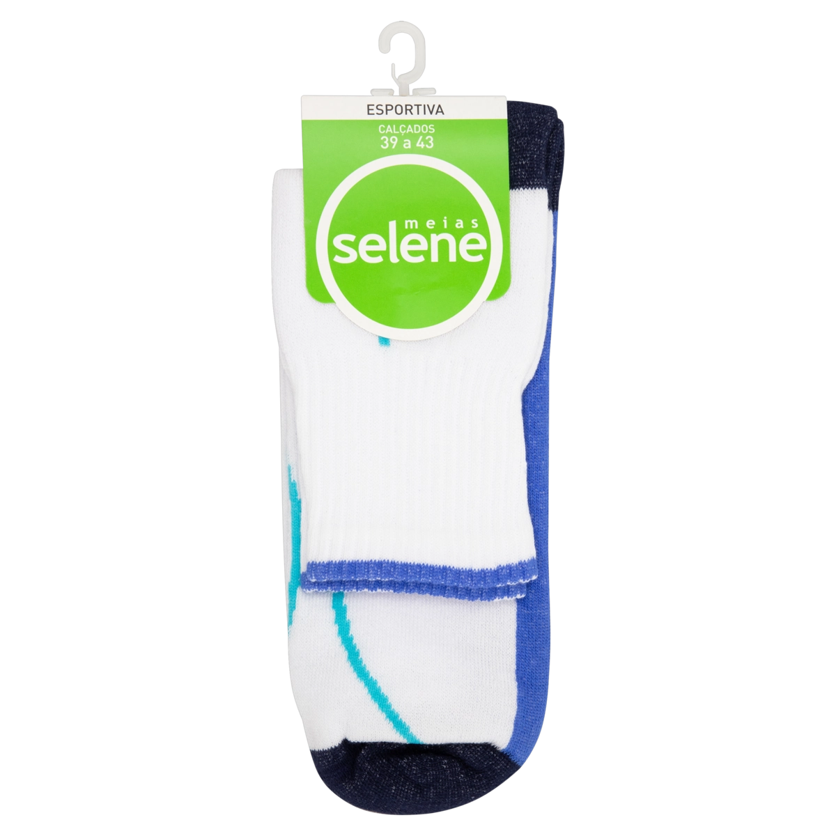 Meia Masculina Cano Curto Esportiva Selene N 39 43
