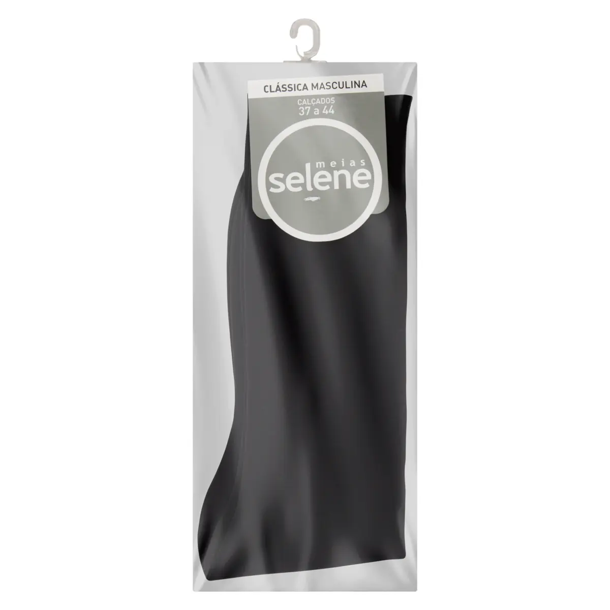 Meia Masculina Social Grafite Clássica Selene N 37 44