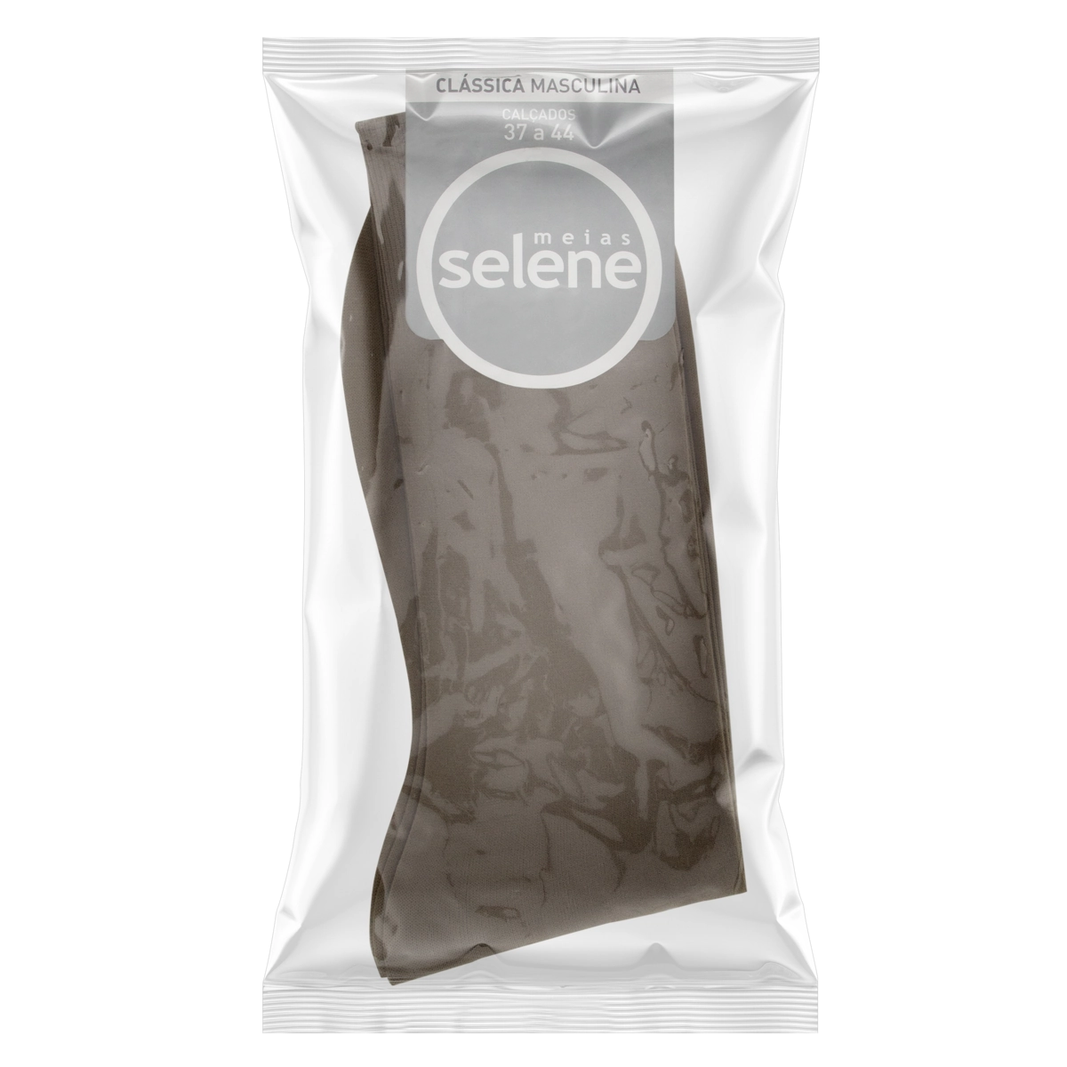 Meia Masculina Social Kaki Clássica Selene N 37 44 Ref. 3030.001.6.767