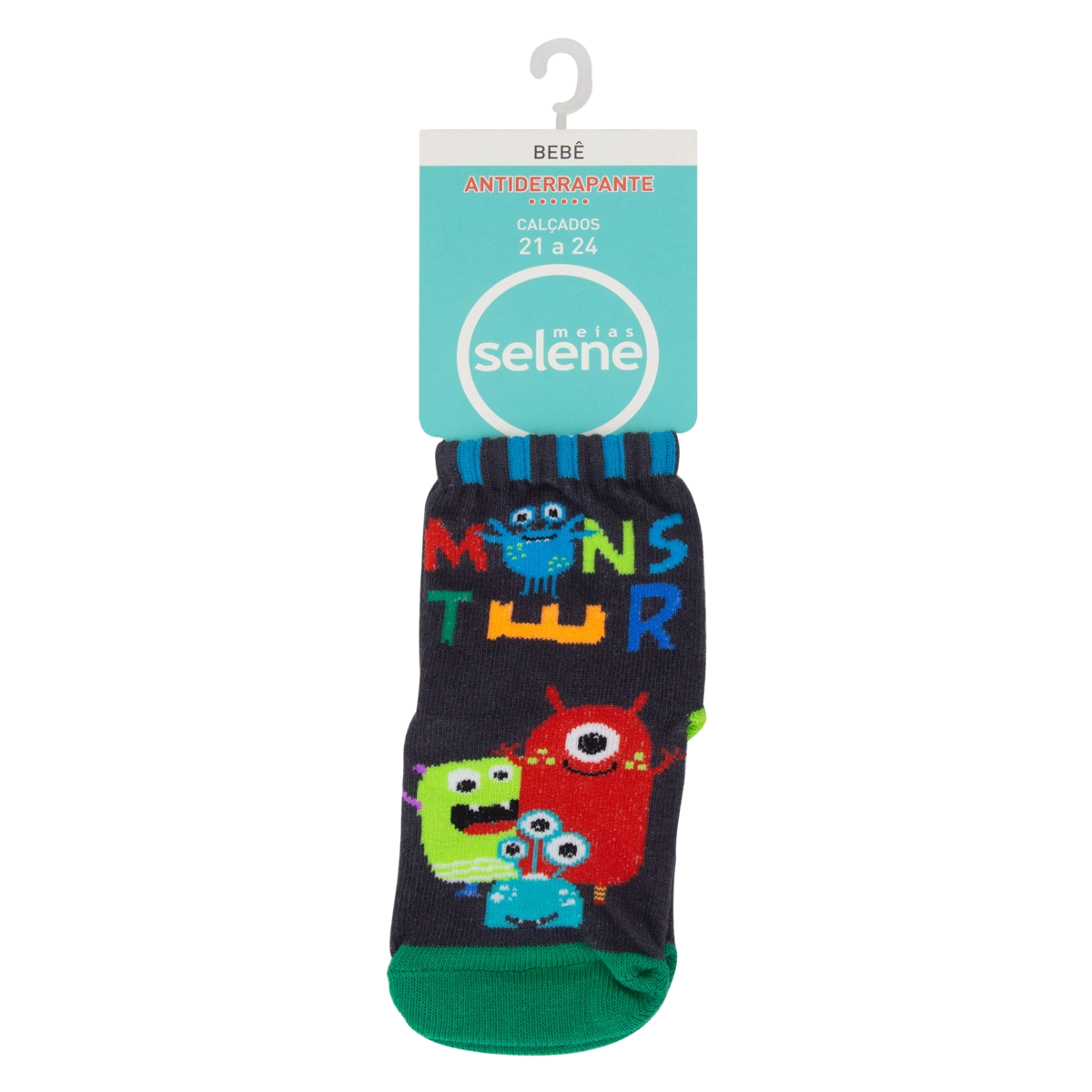 Meia De Bebê Antiderrapante Selene N 21 A 24