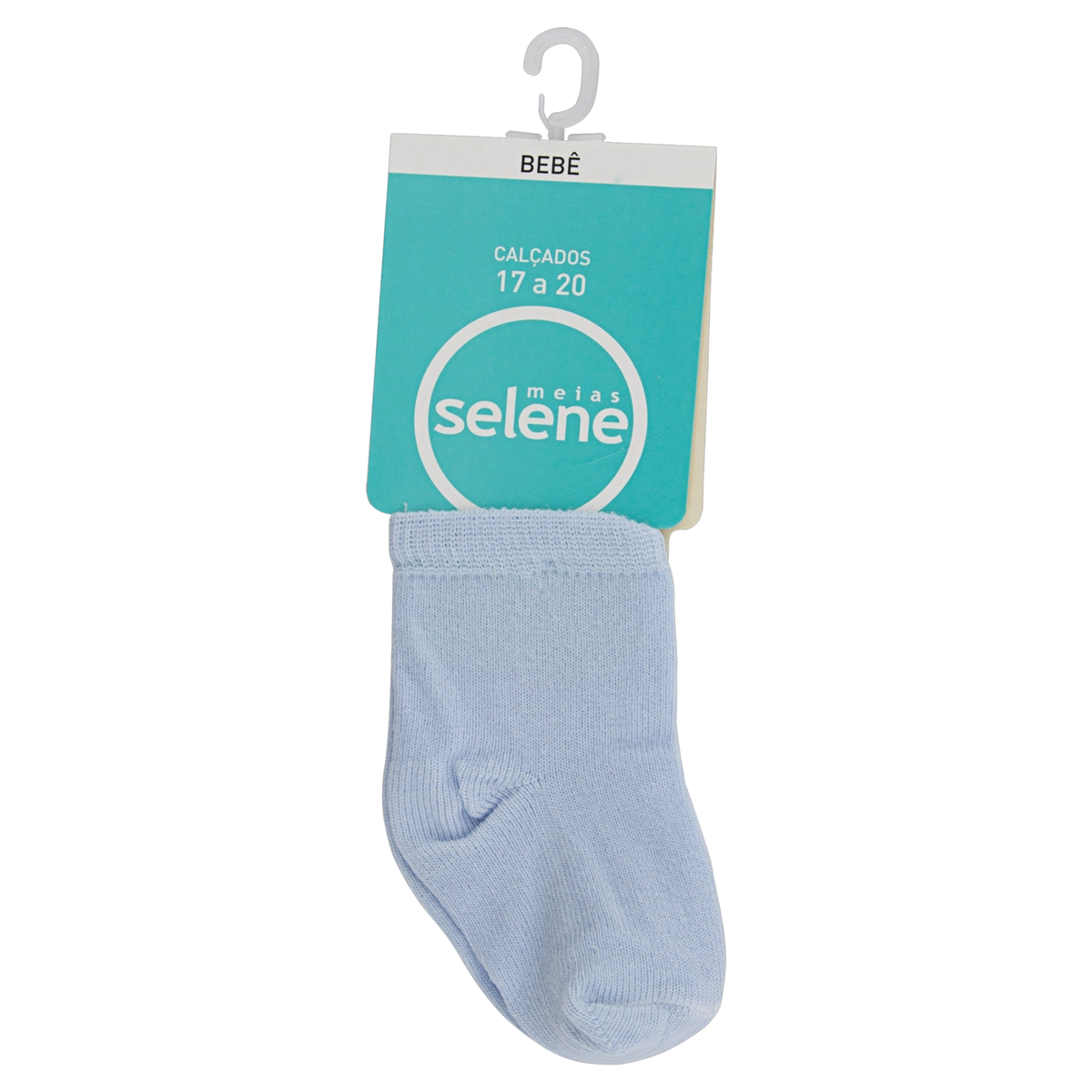 Meia De Bebê Azul Claro Selene N 17 20