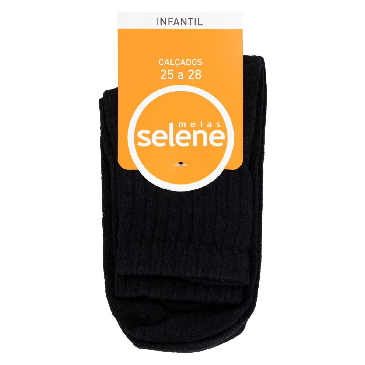 Meia Infantil Preta Selene N 25 28