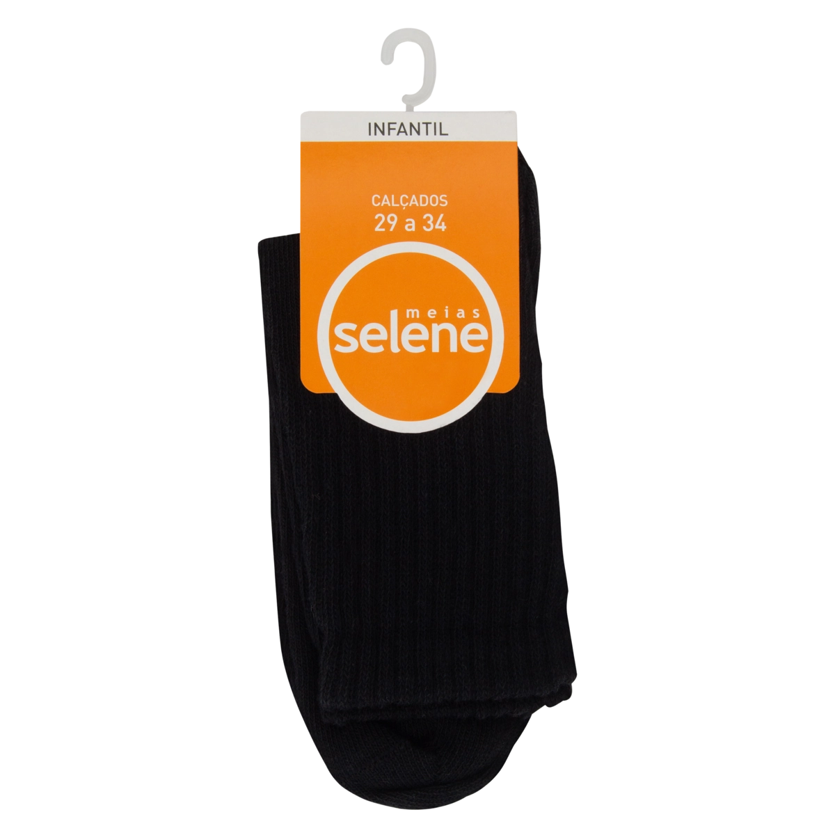 Meia Infantil Preta Selene N 29 A 34