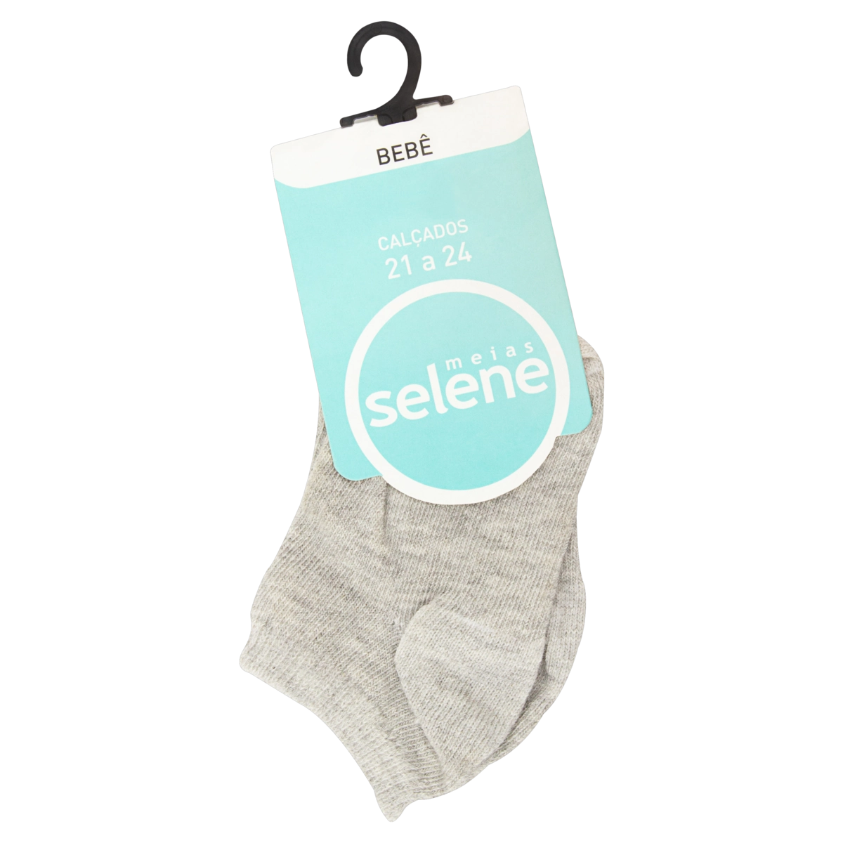 Meia De Bebê Cinza Mescla Selene N 21 A 24