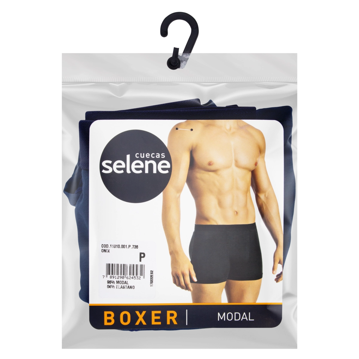Cueca Boxer Onix Modal Selene Tamanho P