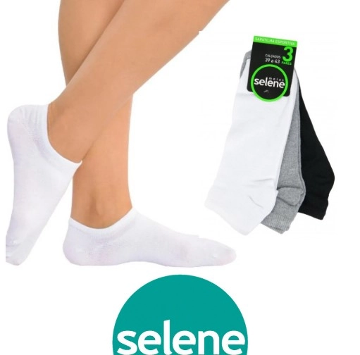 Kit Sapatilha Selene 4001 3pc 34/39 Sort
