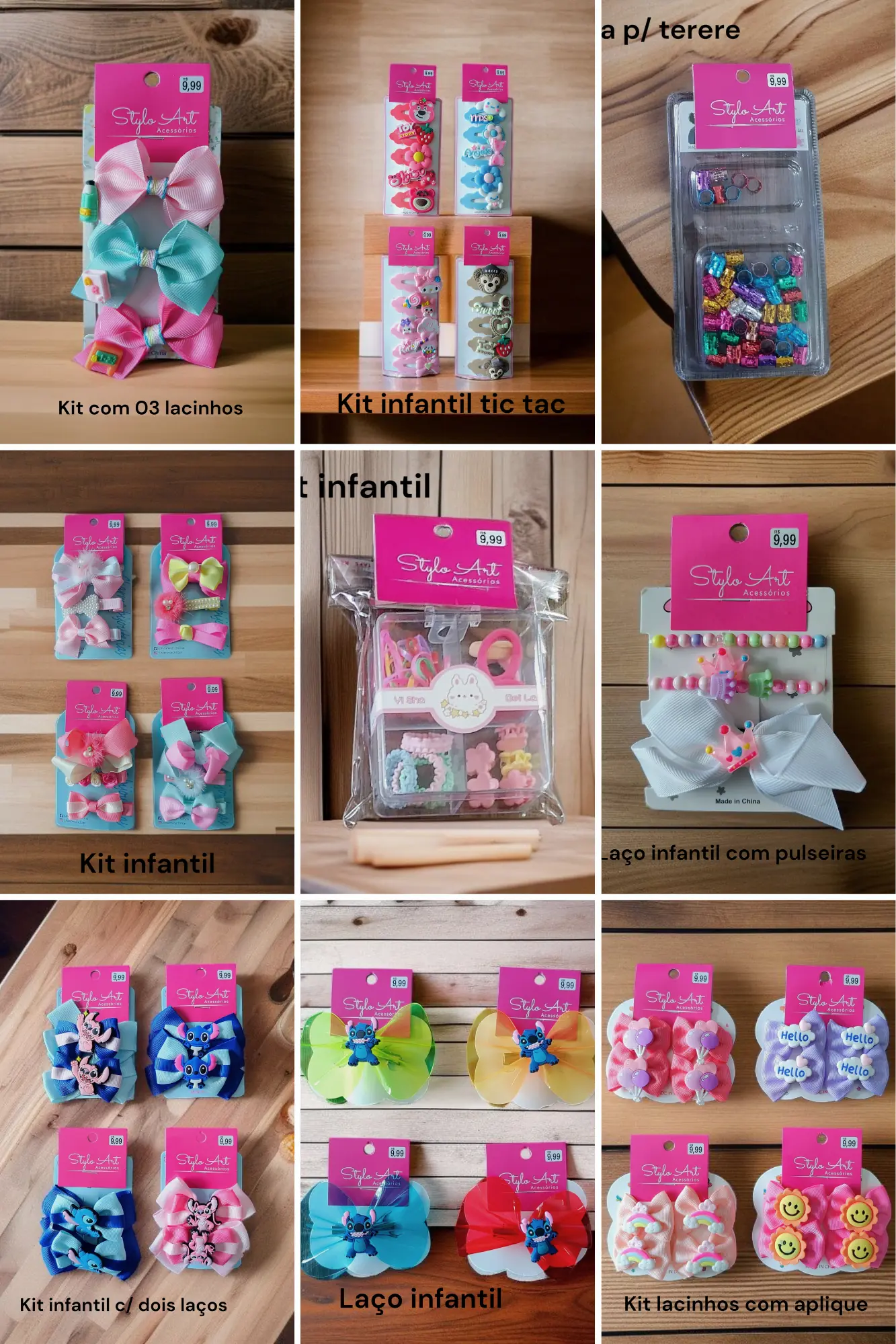 Amarador Prendedor Infantil Diversos 4/0002 Cristine Acessorios