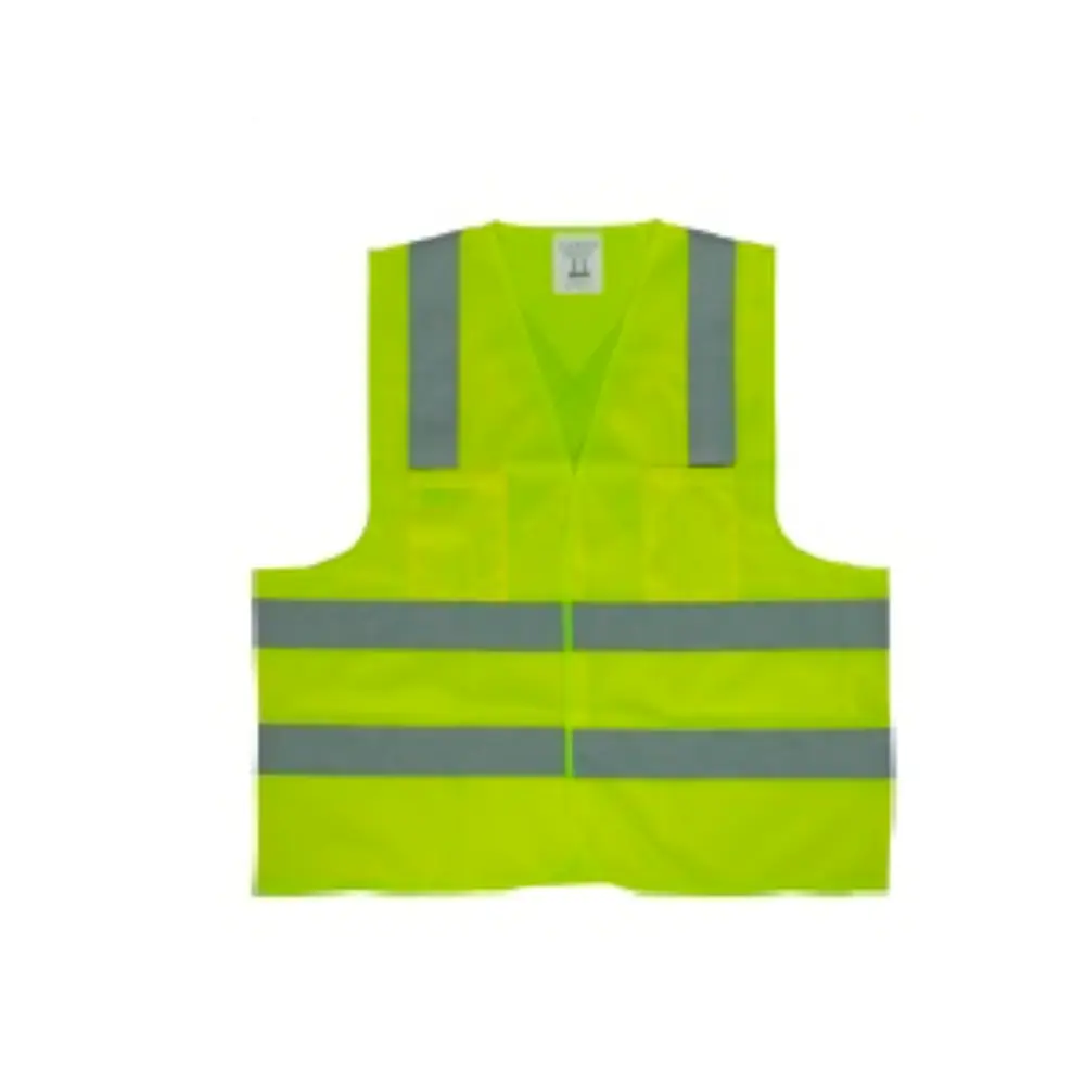 Colete Refletivo Verde Limão Com Velcro Cg04 2b Carbografite M