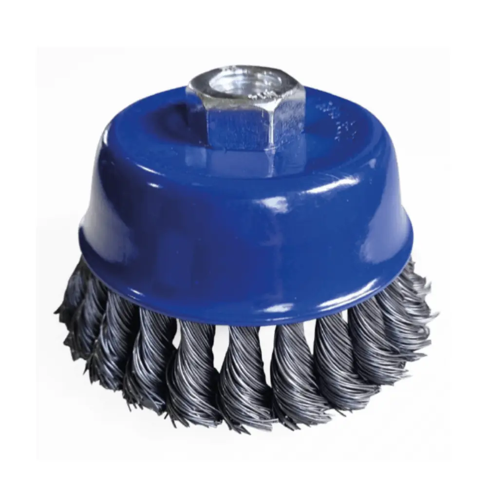 Escova De Aço Trançado Copo 4 X M14 Berwanger 1459