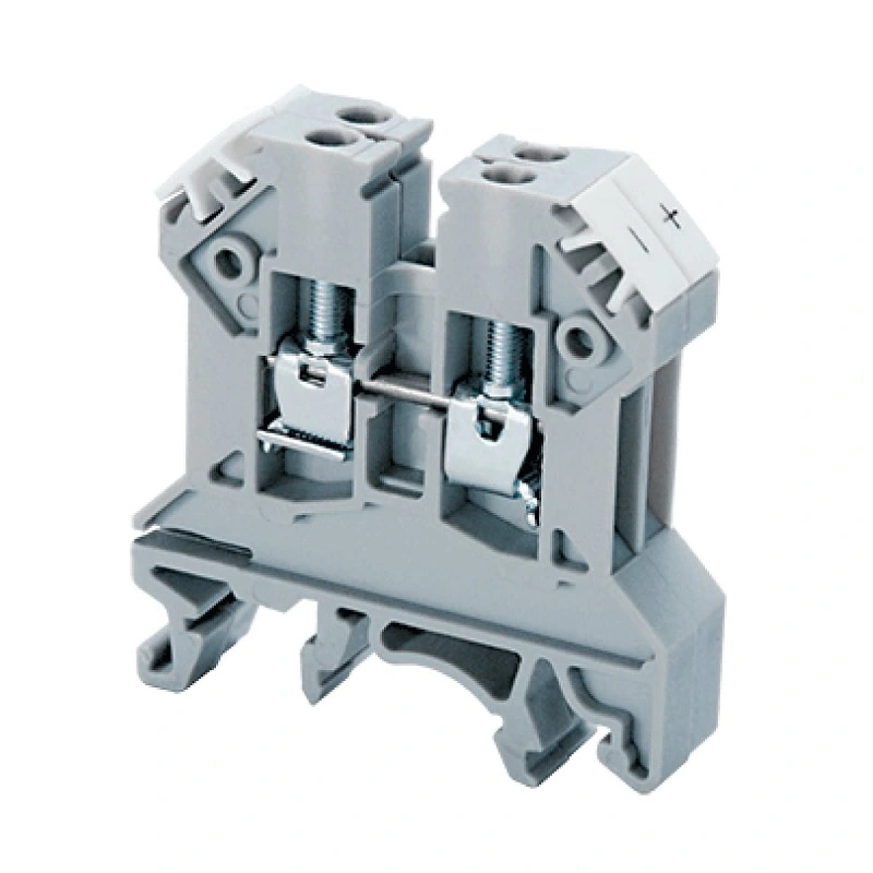 Conector Passagem Parafuso Para Termopar J Cinza Com Tampa Final